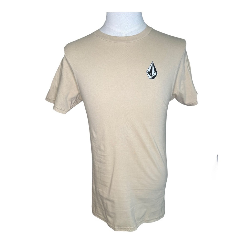 Volcom Graphic‎ T-Shirt Hula Skeleton 1991 Short Sleeve Tan Size Size Small